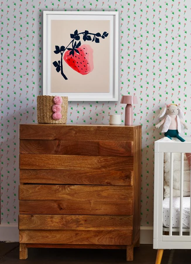 'Strawberry Vine' Framed Art By Tea Collection 4 'Strawberry Vine' Framed Art By Tea Collection - Image 2