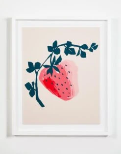 'Strawberry Vine' Framed Art By Tea Collection