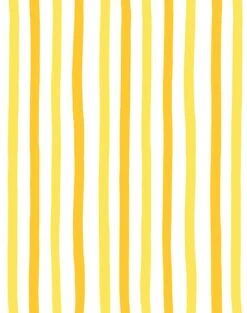 'Stripes' Wallpaper By Clare V. - Yellow