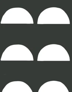 'Sun Tile' Wallpaper By Tea Collection - Charcoal -Wallpaper Store Sun Tile Charcoal detail