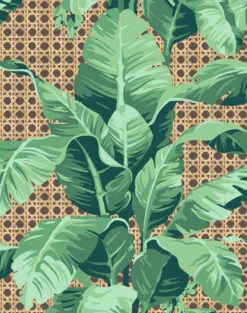 'Sunnylands Palm' Wallpaper By Nathan Turner - Chocolate