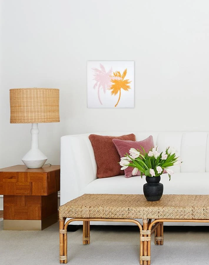 'Sunset Palm Trees Large' Acrylic Art By Artshoppe 5 'Sunset Palm Trees Large' Acrylic Art By Artshoppe - Image 3