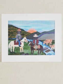 'Sunset In The Canyon' By Carly Beck Art Print -Wallpaper Store Sunset in the Canyon by CAB Grasscloth Portrait Design