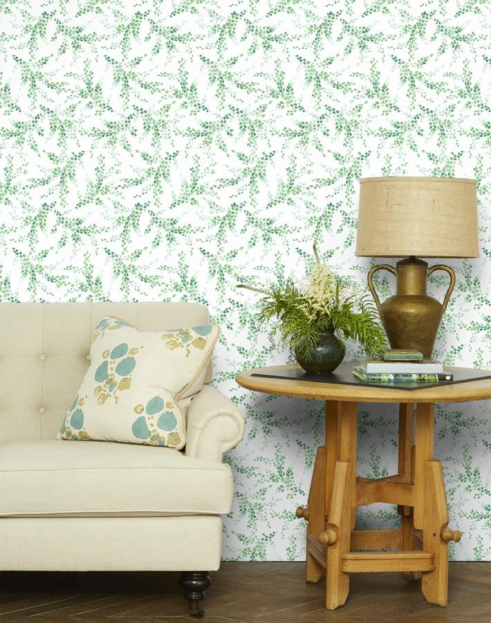 'Sweet Caroline' Wallpaper By Wallshoppe - Green 4 'Sweet Caroline' Wallpaper By Wallshoppe - Green - Image 2
