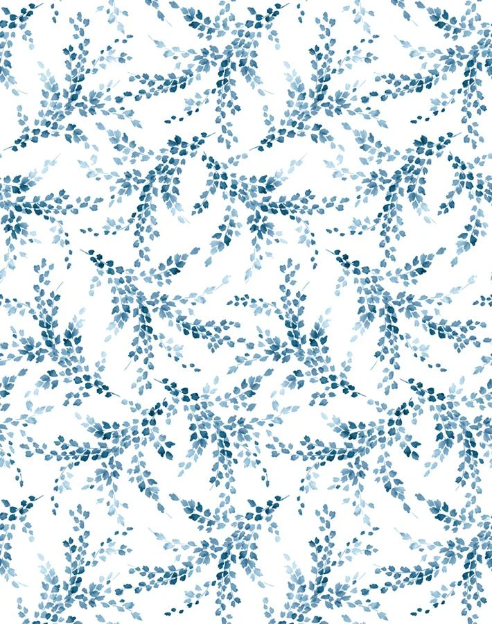 'Sweet Caroline' Wallpaper By Wallshoppe - Blue 3 'Sweet Caroline' Wallpaper By Wallshoppe - Blue
