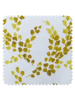 'Fabric By The Yard - Sweet Caroline - Yellow On Hopsack