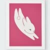 'Swoosh Bunny' Framed Art By Tea Collection -Wallpaper Store Swoosh Bunny by Tea Collection