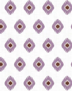 'Tangier Medallion' Wallpaper By Wallshoppe - Plum