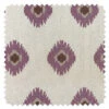 'Fabric By The Yard - Tangier Medallion - Plum On Raw Canvas 2 'Fabric By The Yard - Tangier Medallion - Plum On Raw Canvas -Wallpaper Store Tangier Medallion Plum Raw Canvas Detail
