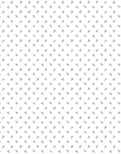 'Teensy Floral' Wallpaper By Sugar Paper - French Blue On White