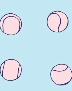 'Tennis Balls' Wallpaper By Clare V. - Sky -Wallpaper Store Tennis Balls b2 detail 722d4470 f069 463b 94f0 6378584e4cbf