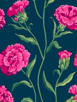 'Townhouse' Wallpaper By Sarah Jessica Parker - Punch On Navy -Wallpaper Store Townhouse Wallpaper by Sarah Jessica Parker Punch on Navy Detail