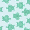 'Trailing Turtles' Wallpaper By Tea Collection - Pale Blue