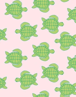 'Trailing Turtles' Wallpaper By Tea Collection - Piggy Bank