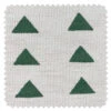 'Fabric By The Yard - Triangles - Green On California Cotton -Wallpaper Store Triangles Green on CA Cotton Detail