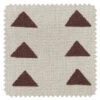 'Fabric By The Yard - Triangles - Rust On California Cotton -Wallpaper Store Triangles Rust on CA Cotton Detail