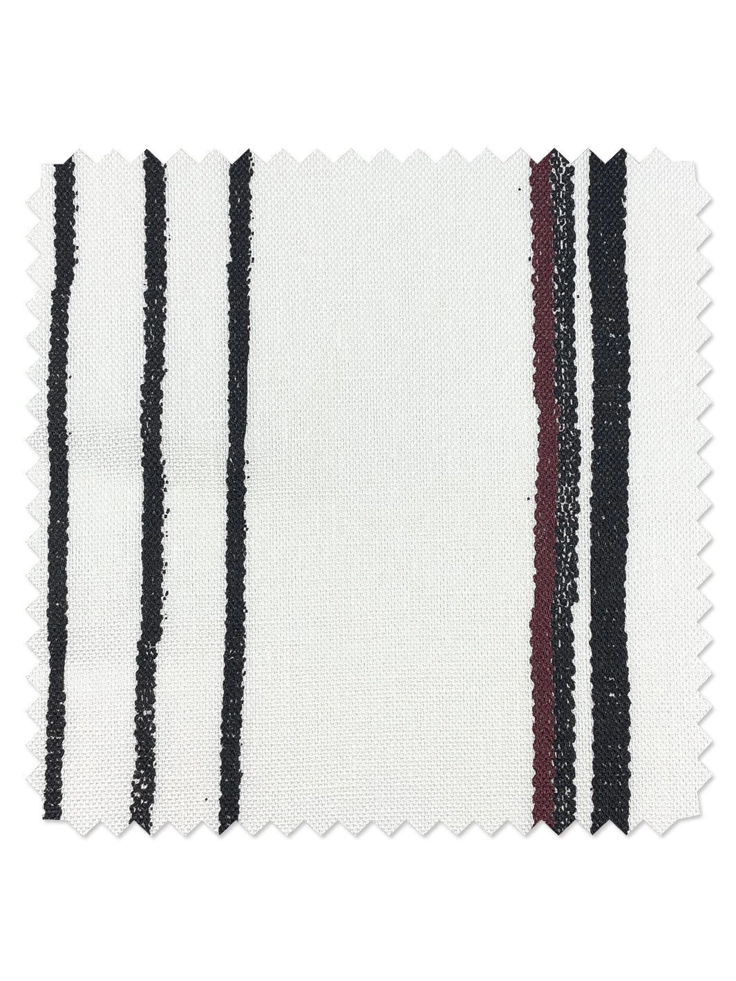 'Fabric By The Yard - Two Tone Stripe - Black & Gray On Flax Linen 6 'Fabric By The Yard - Two Tone Stripe - Black & Gray On Flax Linen - Image 4