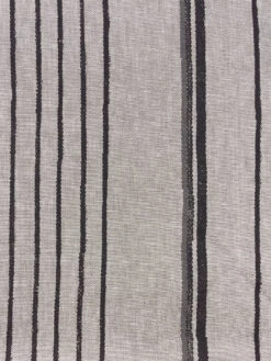 'Fabric By The Yard - Two Tone Stripe - Black & Gray On Flax Linen 8 'Fabric By The Yard - Two Tone Stripe - Black & Gray On Flax Linen -Wallpaper Store Two Tone Stripe Black Gray Flax Linen Design