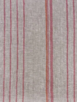 'Fabric By The Yard - Two Tone Stripe - Creamsicle On Flax Linen 9 'Fabric By The Yard - Two Tone Stripe - Creamsicle On Flax Linen -Wallpaper Store Two Tone Stripe Creamsicle Flax Linen Design