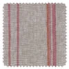 'Fabric By The Yard - Two Tone Stripe - Creamsicle On Flax Linen -Wallpaper Store Two Tone Stripe Creamsicle Flax Linen Detail