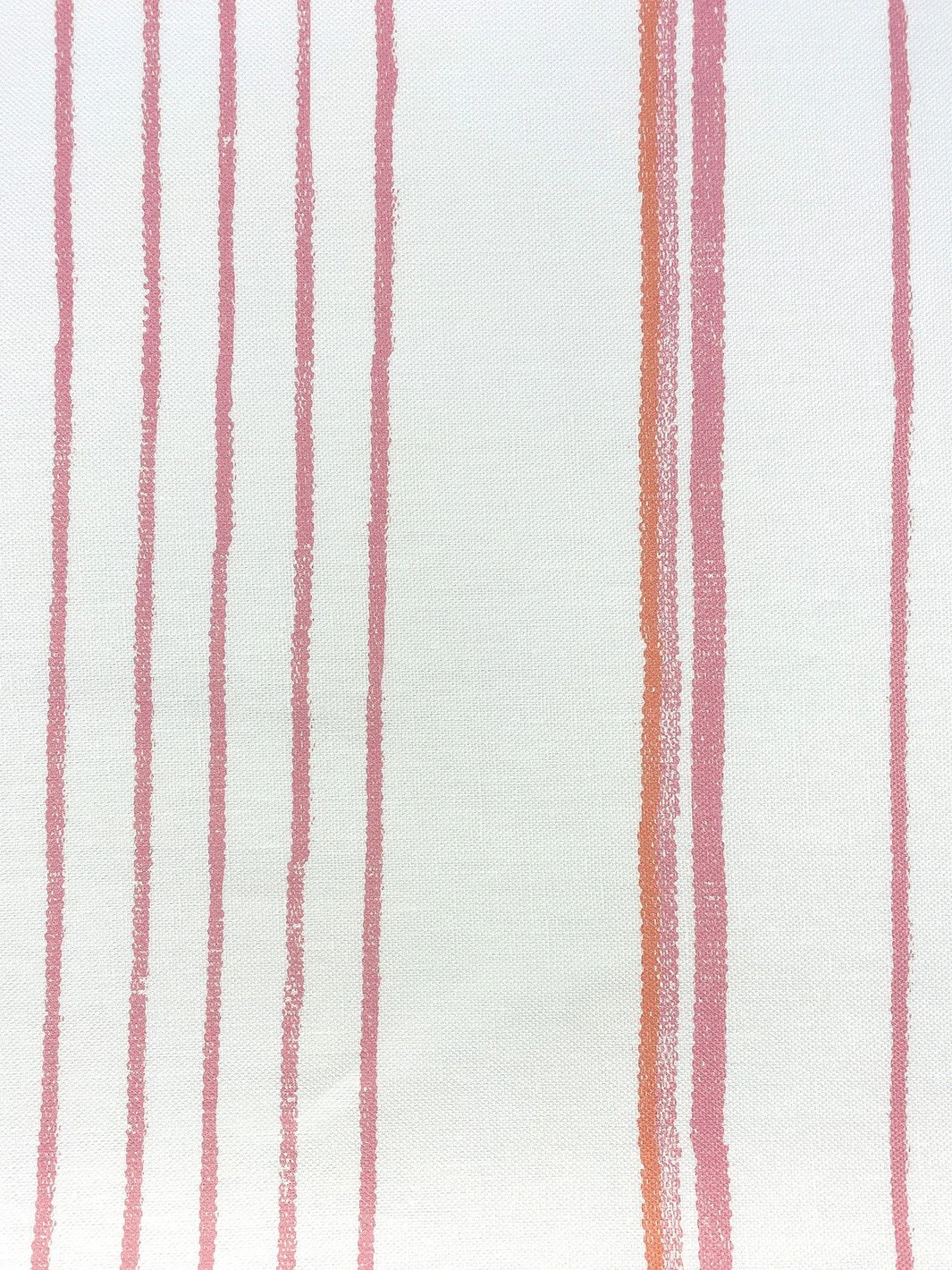 'Fabric By The Yard - Two Tone Stripe - Creamsicle On Flax Linen 5 'Fabric By The Yard - Two Tone Stripe - Creamsicle On Flax Linen - Image 3