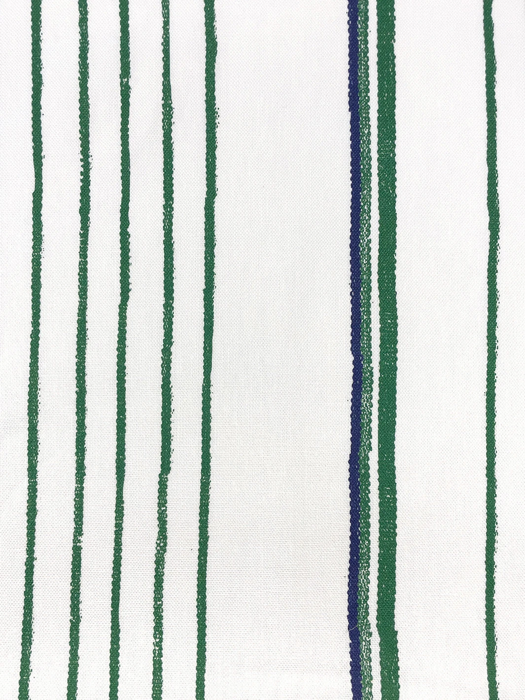'Fabric By The Yard - Two Tone Stripe - Green & Blue On Linen 5 'Fabric By The Yard - Two Tone Stripe - Green & Blue On Linen - Image 3