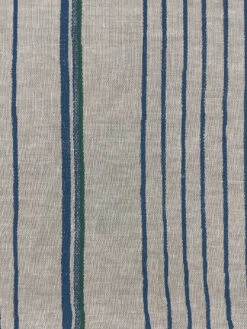 'Fabric By The Yard - Two Tone Stripe - Sea Green On Flax Linen 10 'Fabric By The Yard - Two Tone Stripe - Sea Green On Flax Linen -Wallpaper Store Two Tone Stripe Green Blue on Flax Linen Design