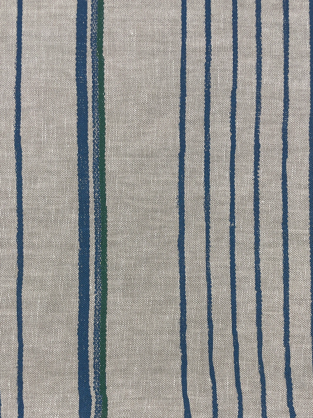 'Fabric By The Yard - Two Tone Stripe - Sea Green On Flax Linen 6 'Fabric By The Yard - Two Tone Stripe - Sea Green On Flax Linen - Image 4