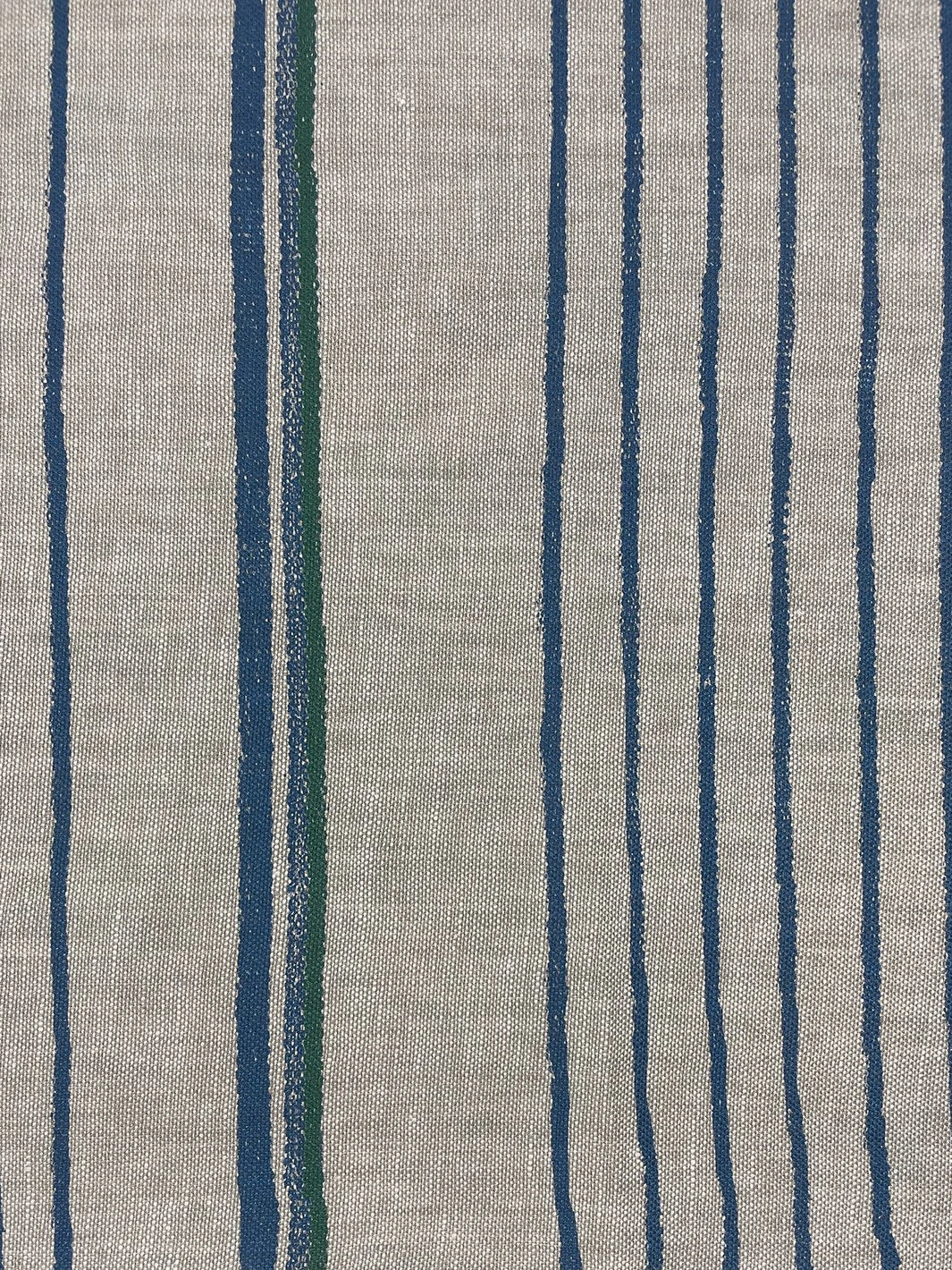 'Fabric By The Yard - Two Tone Stripe - Sea Green On Linen 6 'Fabric By The Yard - Two Tone Stripe - Sea Green On Linen - Image 4