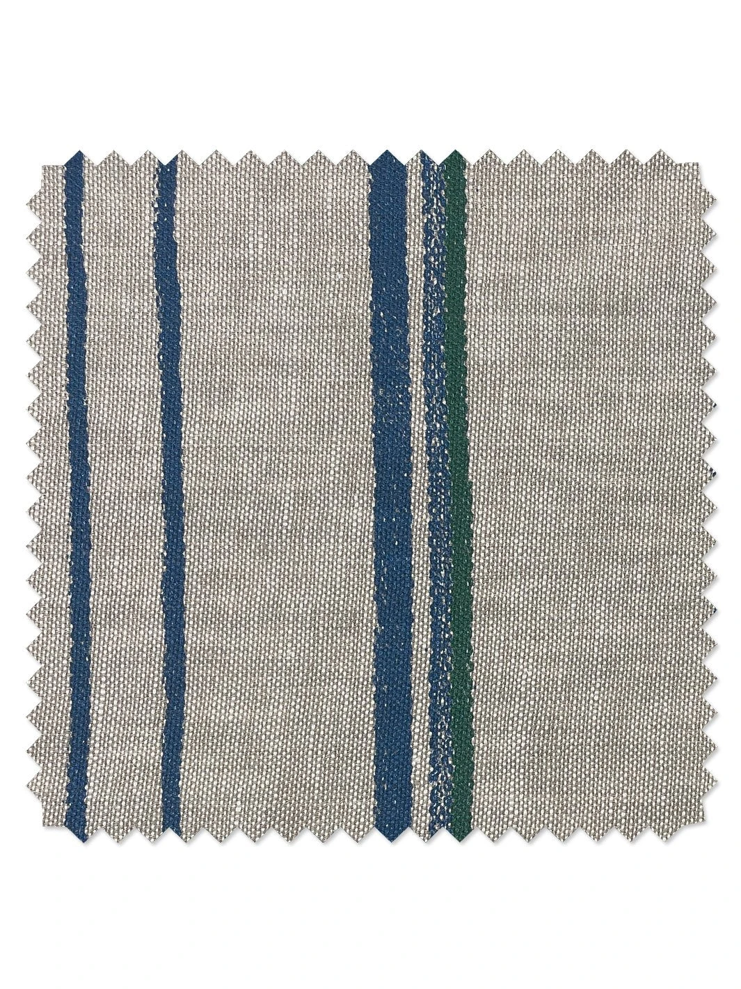 'Fabric By The Yard - Two Tone Stripe - Sea Green On Linen 4 'Fabric By The Yard - Two Tone Stripe - Sea Green On Linen - Image 2