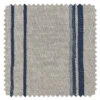 'Fabric By The Yard - Two Tone Stripe - Navy & Sky On Flax Linen -Wallpaper Store Two Tone Stripe Navy Sky Flax Linen Detail
