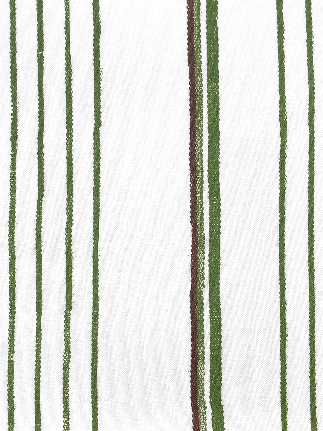'Fabric By The Yard - Two Tone Stripe - Rust + Moss On Flax Linen 6 'Fabric By The Yard - Two Tone Stripe - Rust + Moss On Flax Linen - Image 4