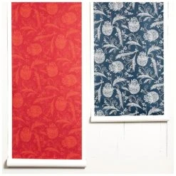 'Eleanor Rigby' Wallpaper By Wallshoppe - Ruby / Persimmon 9 'Eleanor Rigby' Wallpaper By Wallshoppe - Ruby / Persimmon -Wallpaper Store Twohangingrolls EleanorRigby 2