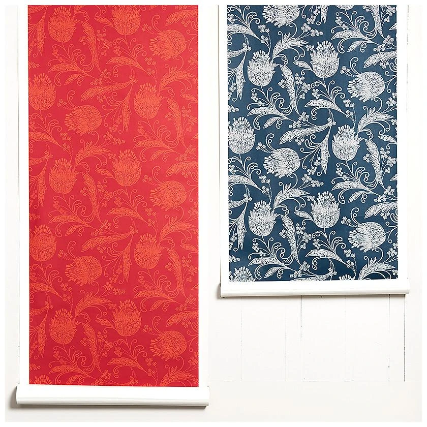 'Eleanor Rigby' Wallpaper By Wallshoppe - Ruby / Persimmon 6 'Eleanor Rigby' Wallpaper By Wallshoppe - Ruby / Persimmon - Image 4
