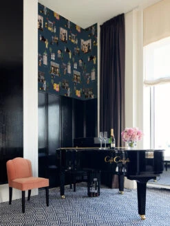 'Upper East Side' Wallpaper By CAB X Carlyle - Navy