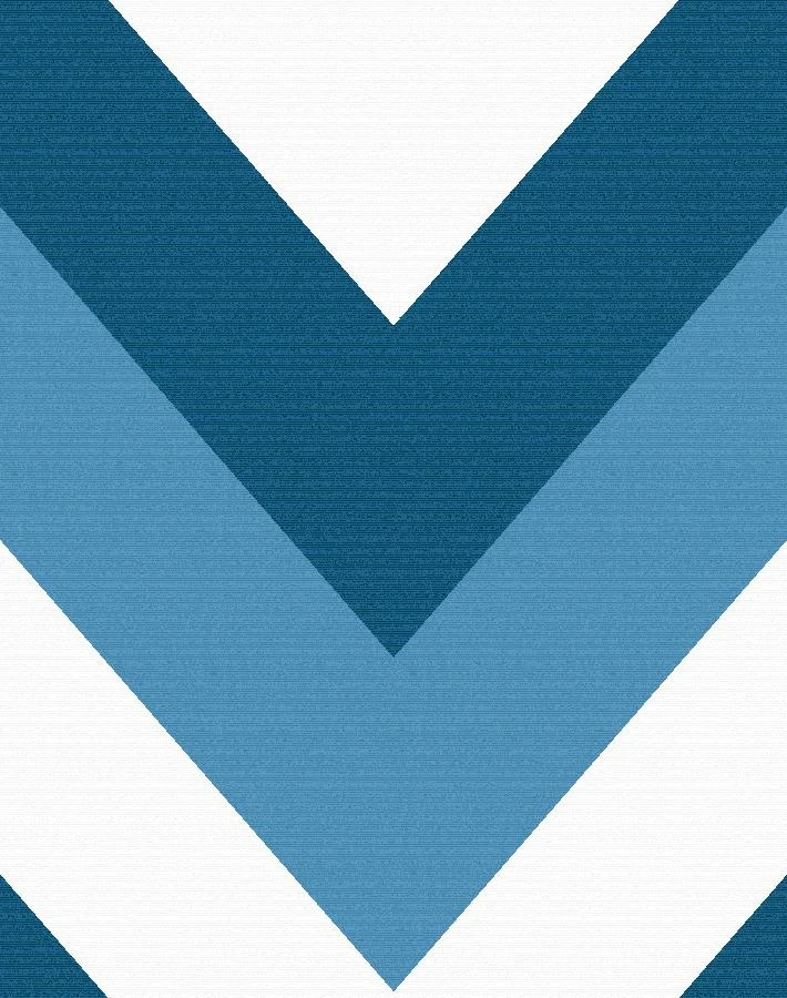 'V Is For Chevron' Wallpaper By Nathan Turner - Blue 3 'V Is For Chevron' Wallpaper By Nathan Turner - Blue