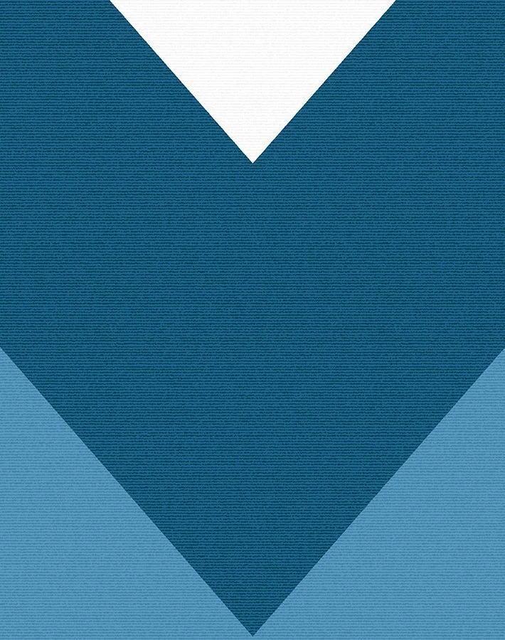'V Is For Chevron' Wallpaper By Nathan Turner - Blue 5 'V Is For Chevron' Wallpaper By Nathan Turner - Blue - Image 3