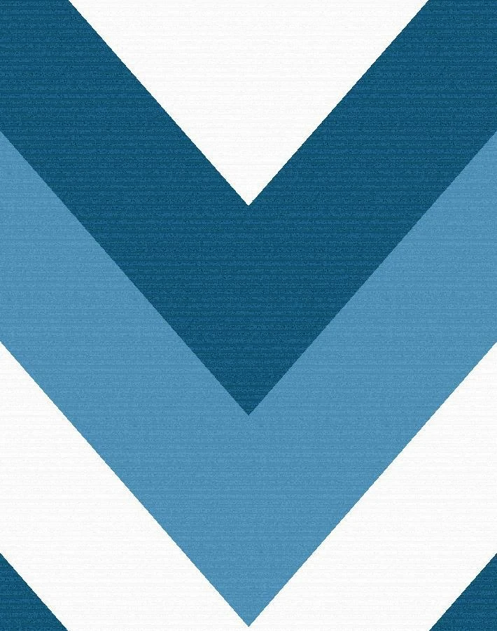 'V Is For Chevron' Wallpaper By Nathan Turner - Blue 6 'V Is For Chevron' Wallpaper By Nathan Turner - Blue - Image 4