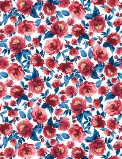 'Veronica' Wallpaper By Wallshoppe - Red And Blue -Wallpaper Store Veronica duped Red w Blue 8eb2db4e 9c86 42cf 83c5 d0f5f6d7db44