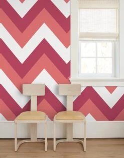 'V Is For Chevron' Wallpaper By Nathan Turner - Watermelon -Wallpaper Store VisforChevron RS watermelon 0365df5f a51b 4790 a1da a681bd04c18d