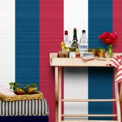 'Cross The Line' Wallpaper By Wallshoppe - Red / White Blue -Wallpaper Store WS VeteransDay 0314a5e7 5020 4ee0 94b0 7f9e998c1b81