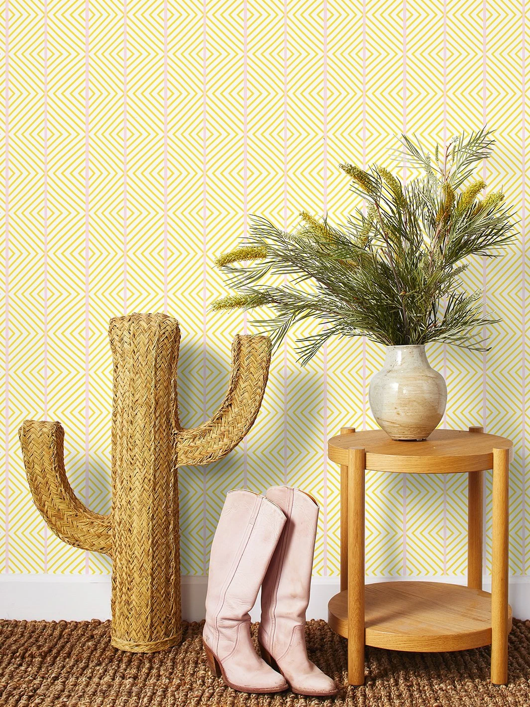 'Barbie™ Dreamhouse Diamond' Wallpaper By Barbie™ - Daffodil Pink - Image 2