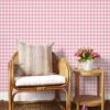 'Barbie™ Gingham' Wallpaper By Barbie™ - Bubblegum -Wallpaper Store Wallshoppe Barbie Gingham Wallpaper by Barbie Bubblegum RS