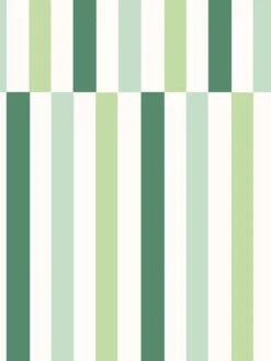 'Stripes' Wallpaper By Fisher-Price™ - Green -Wallpaper Store Wallshoppe Fisher Price Stripes by Fisher Price Green Detail