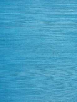'Solid Grasscloth Wallpaper By Wallshoppe - Bright Blue
