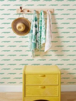 'Crocodile' Grasscloth Wallpaper By Tea Collection