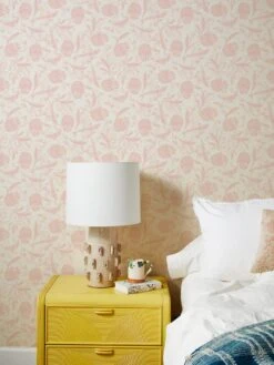 'Eleanor Rigby' Grasscloth Wallpaper By Wallshoppe - Shell