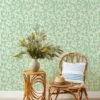 'Lemons' Grasscloth Wallpaper By Nathan Turner - Green