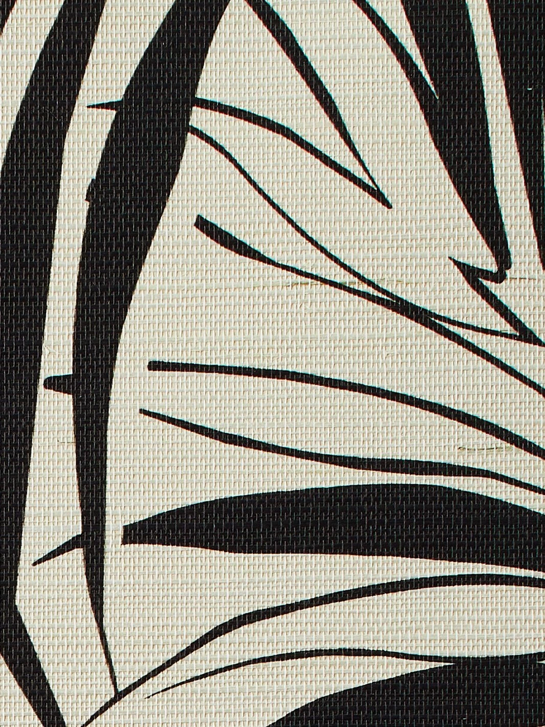 'Majesty Palm' Grasscloth Wallpaper By Wallshoppe - Black 5 'Majesty Palm' Grasscloth Wallpaper By Wallshoppe - Black - Image 3