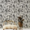 'Majesty Palm' Grasscloth Wallpaper By Wallshoppe - Black 2 'Majesty Palm' Grasscloth Wallpaper By Wallshoppe - Black -Wallpaper Store Wallshoppe Grasscloth Majesty Palm Wallpaper Black RS